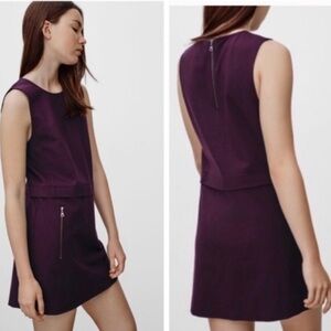 Aritzia Burgundy Taula Dress